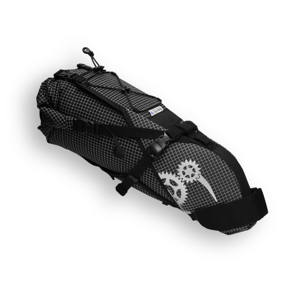 ROBO-KIWI Bikepacking Saddle Bags - Rear Harness + Dry Bag DGS - black (selected variation)