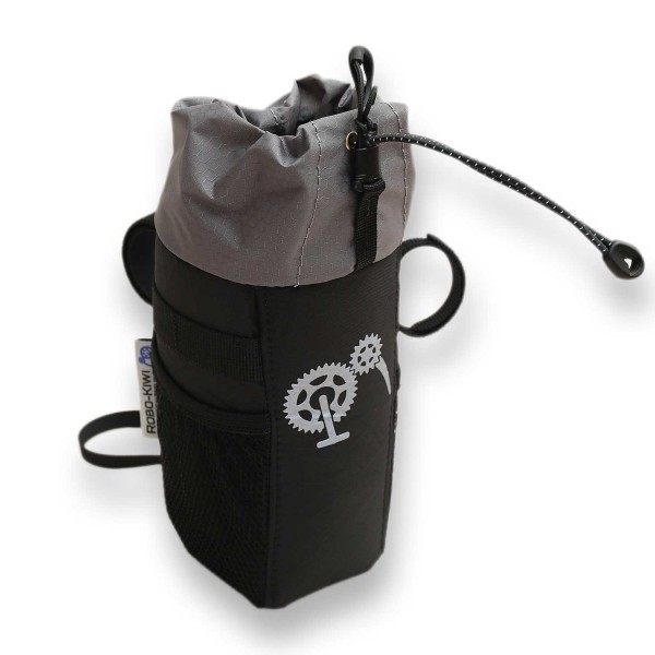 ROBO-KIWI Bikepacking Stem Bags - Goodie Bag XP - black/black trim (selected variation)