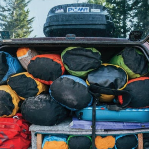 ROBO-KIWI Bikepacking Bags - Sea to Summit Big River Dry Bag - oval shaped base