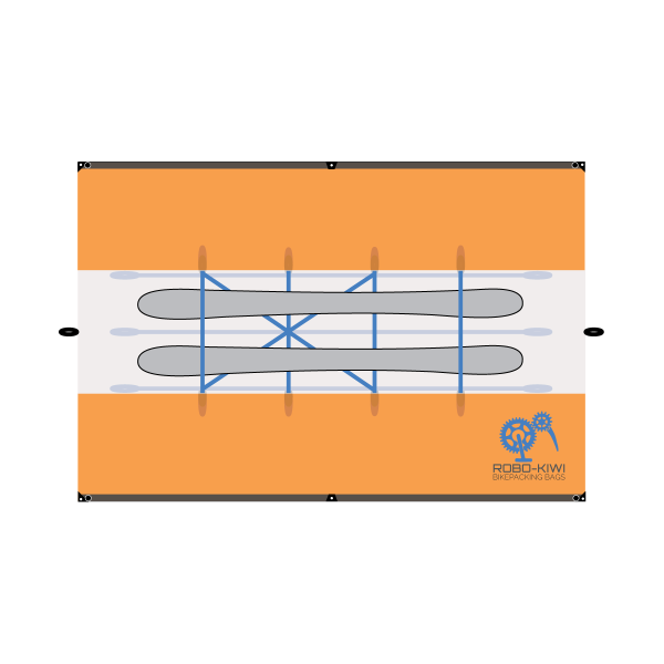 ROBO-KIWI Bikepacking Guide Tarps - Guides-Rescue-Sled-Tarp-XP - top view (2)